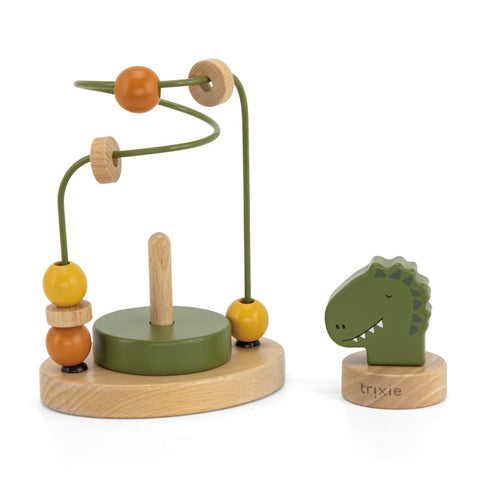 trixie baby Wooden beads maze ウッドトイ ビーズメイズ Mr.Dino 恐竜 ダイナソー 木のおもちゃ トリクシー