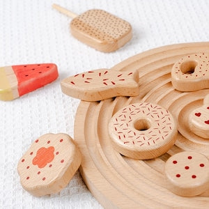 アイスキャンディーとクッキーset 木製おままごと 木のおもちゃ