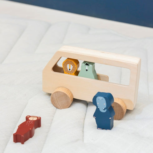 trixie baby Wooden animal bus 木のおもちゃ アニマルバス 乗り物 はたらく車 トリクシー