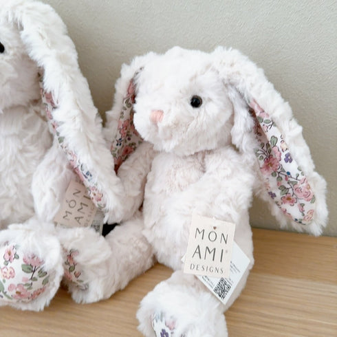 MON AMI フェイス クリーム フローラルバニー Sサイズ うさぎ ホワイト ぬいぐるみ モナミ ST1239