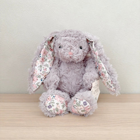 MON AMI フェイス グレー フローラルバニー Sサイズ うさぎ ぬいぐるみ モナミ ST1614
