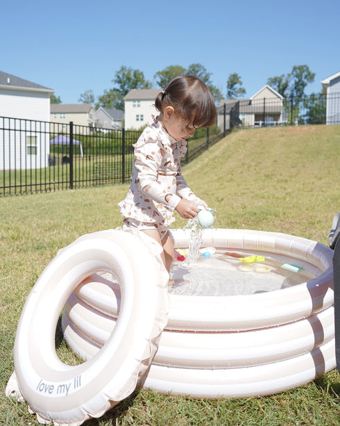 Love my lil スイムリング 浮き輪 50cm 60cm ストライプ ボーダー ラブマイリル