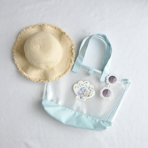 coto cotte キラキラ アップリケ プールバッグ クリアバッグ 海水浴 ビニールバッグ 722-460060 コトコト 女の子