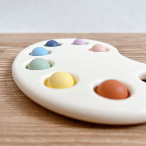 Mushie Paint Palette Press Toy ペイントパレット プッシュポップ プチプチ ムシエ