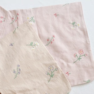 coto cotte ふわリボン 2P ゆかた 花刺繍 100cm 110cm 722-664044