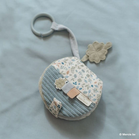 miffy x Little Dutch ミッフィー 布えほん ストラップ付き ラッキーリーブス 水色 ブルー