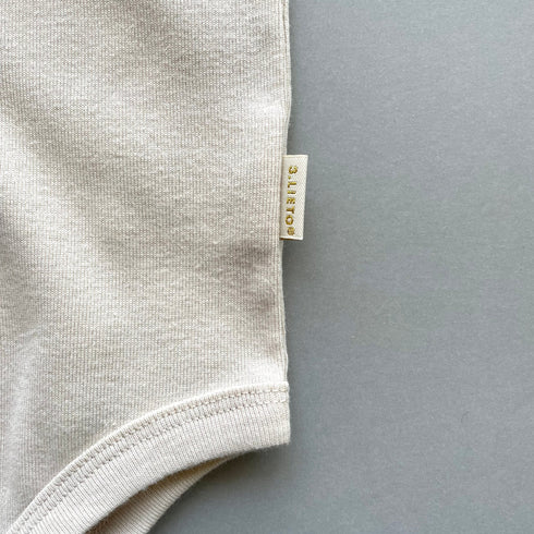 3.LIETO おでかけロンパース 70cm 80cm グレージュ スモークベージュ 日本製 スリーリエート