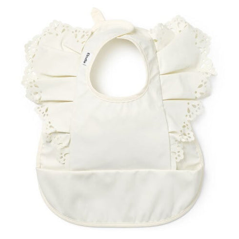 Elodie Baby Bibs エロディ お食事エプロン Vanilla White フリル ホワイト