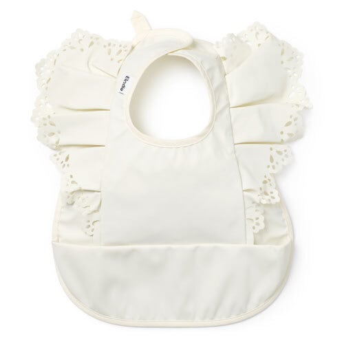 Elodie Baby Bibs エロディ お食事エプロン Vanilla White フリル ホワイト