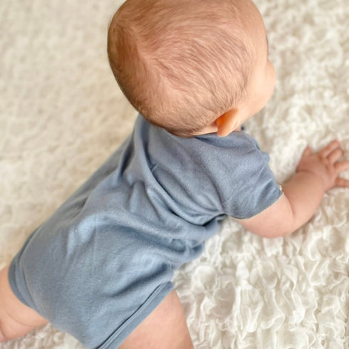 3.LIETO おでかけロンパース 70cm 80cm モスピンク ストームブルー 日本製 スリーリエート