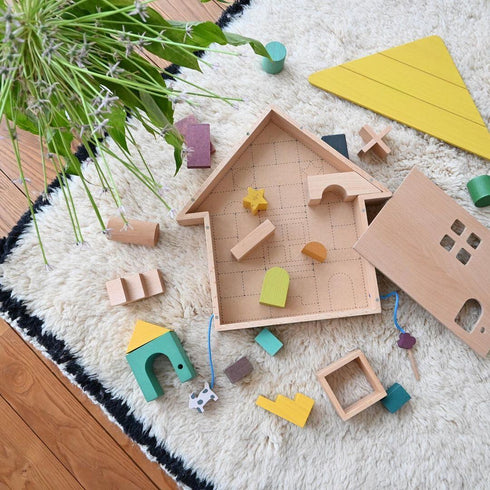 gg* ジジ tsumiki ツミキ おうちのカタチ つみき 木のおもちゃ ハウス 木製 ケース kiko+&gg* キコアンドジジ