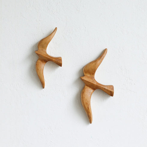 NEIN MARKE パイン バードオブジェ 2個セット 木製雑貨 1001700 ナインマーケ