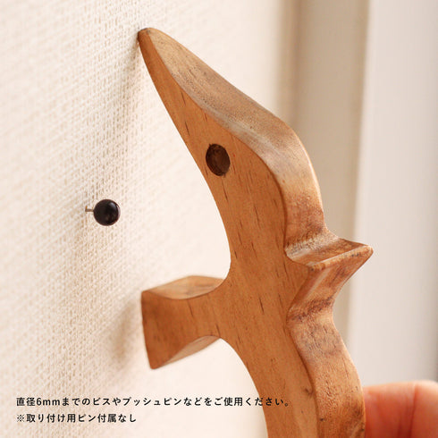 NEIN MARKE パイン バードオブジェ 2個セット 木製雑貨 1001700 ナインマーケ