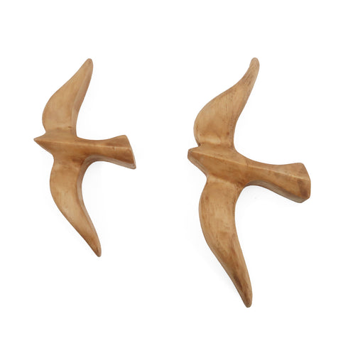 NEIN MARKE パイン バードオブジェ 2個セット 木製雑貨 1001700 ナインマーケ