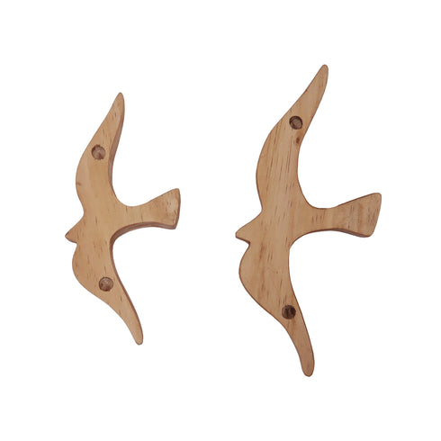 NEIN MARKE パイン バードオブジェ 2個セット 木製雑貨 1001700 ナインマーケ