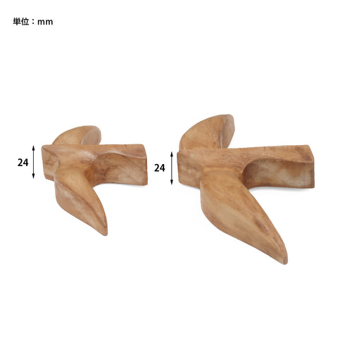 NEIN MARKE パイン バードオブジェ 2個セット 木製雑貨 1001700 ナインマーケ