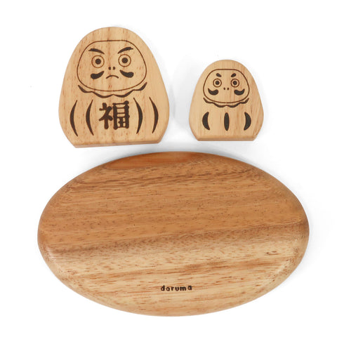 NEIN MARKE ウッドオブジェ だるま&まねきねこ 木製雑貨 ナインマーケ