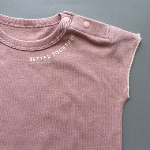 3.LIETO おでかけロンパース 70cm 80cm モスピンク ストームブルー 日本製 スリーリエート