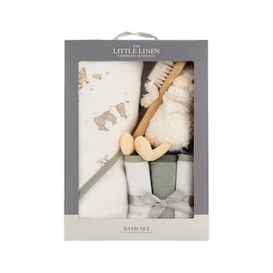 The Little Linen Company バスギフトセット TLLC Bath Gift Set ぬいぐるみとベビー雑貨