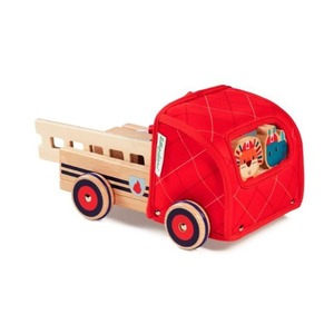 Lilliputiens ファイアーエンジン 木製 消防車 マリウス TYLL83182 はたらく車 木のおもちゃ リリピュション