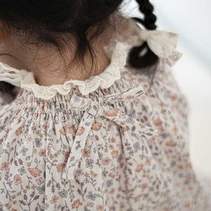 coto cotte 花柄 ワンピース&ニットソー リボン ベスト 80cm 90cm 722-674025 722-674026