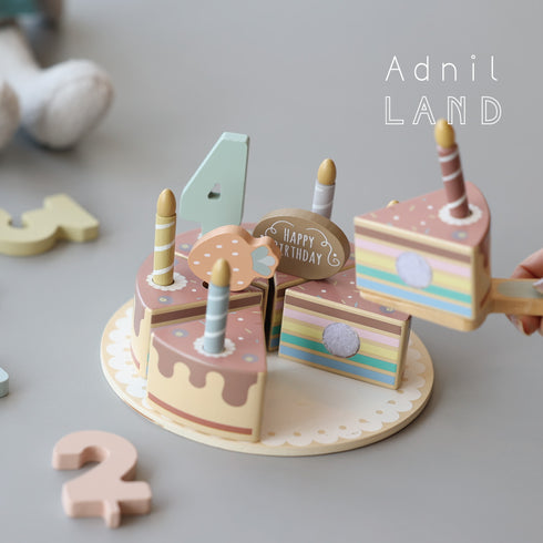 Adnil LAND CUTTING BIRTHDAY CAKE 木製おままごと ケーキ アドニルランド