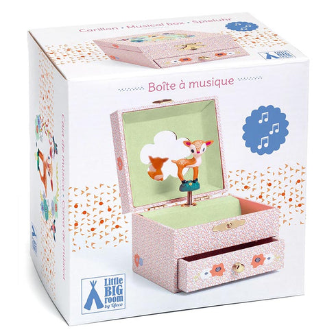 DJECO ウッド フォーン 子鹿 オルゴール付き ジュエリーボックス dj06086 ジェコ