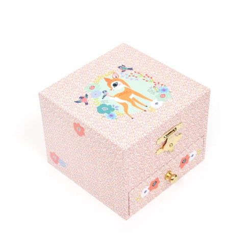 DJECO ウッド フォーン 子鹿 オルゴール付き ジュエリーボックス dj06086 ジェコ