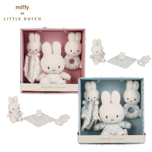 miffy x Little Dutch ギフトボックス 3点セット ミッフィー ラッキーブロッサム / ラッキーリーブス ピンク 水色 リトルダッチ