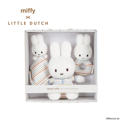 miffy x Little Dutch ギフトボックス3点セット ミッフィー baby gift set ガラガラ 赤ちゃんのおもちゃ ベビーギフト リトルダッチ