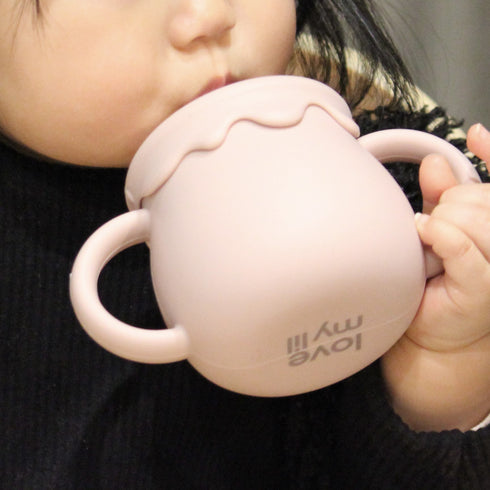 Love my lil 3wayマグ シリコン製 ストローマグ スナックカップ 両手持ちコップ ラブマイリル