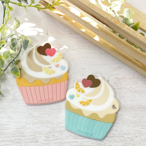 Love my lil 歯がため カップケーキ ブルー ピンク ラブマイリル