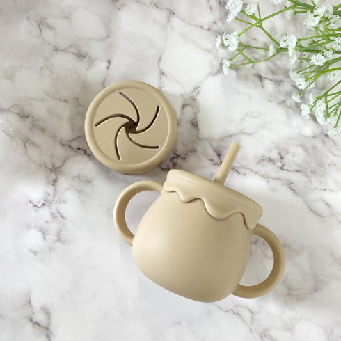 Love my lil 3wayマグ シリコン製 ストローマグ スナックカップ 両手持ちコップ ラブマイリル