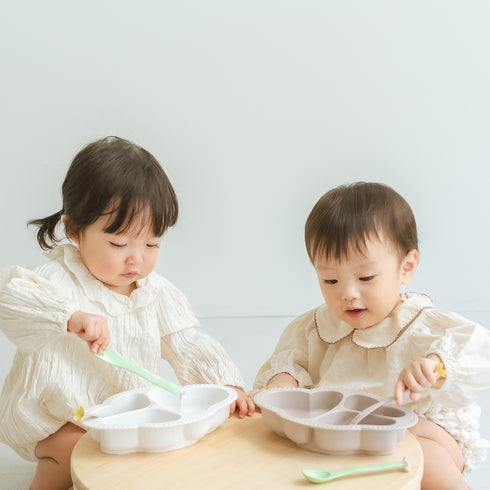 Lien de famille おはなのベビーカトラリー hanasaku spoon & fork SET ベビー食器 リヤンドファミーユ