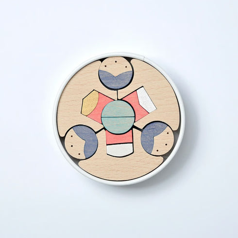 小黒三郎 組み木のひな人形 KH415 銀杏円びな五段飾り(普通垂幕) ひなまつり 雛人形 木製