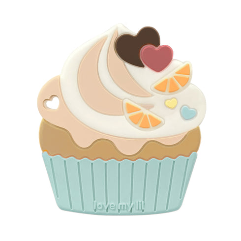 Love my lil 歯がため カップケーキ ブルー ピンク ラブマイリル