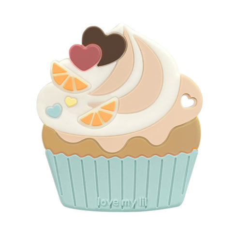 Love my lil 歯がため カップケーキ ブルー ピンク ラブマイリル