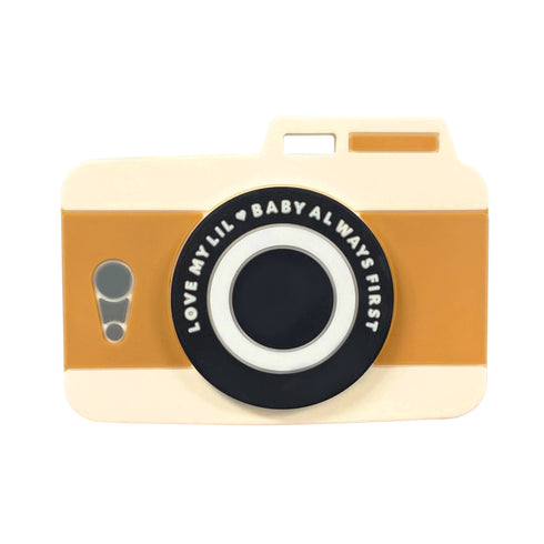 Love my lil 歯がため カメラ ブラウン グレー ラブマイリル