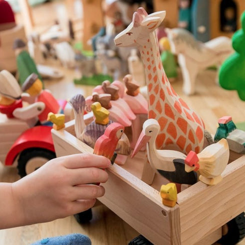 ostheimer キリンのこども 木製 つみき オストハイマー