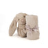 Jellycat Bashful Bunny Soother うさぎ たれ耳 ブランケット ぬいぐるみ 無地 ジェリーキャット