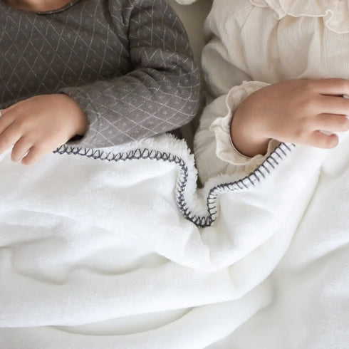 blanco ダブルボアブランケット ベビー double boa blanket ホワイト 無地 ブランコ