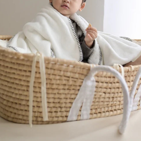 blanco ダブルボアブランケット ベビー double boa blanket ホワイト 無地 ブランコ