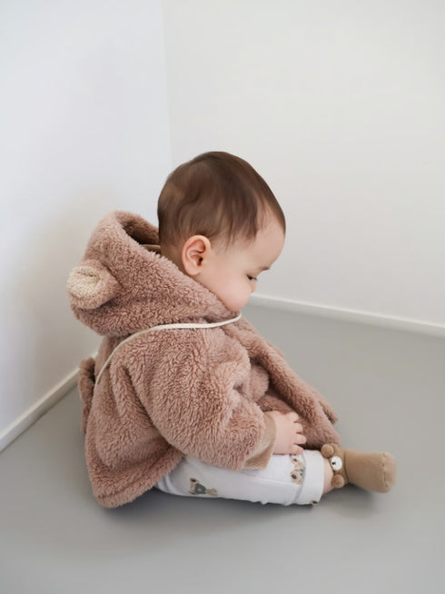 mocmof ぬいぐるみケープ ベビー服 上着 防寒具 70cm 80cm 90cm モクモフ