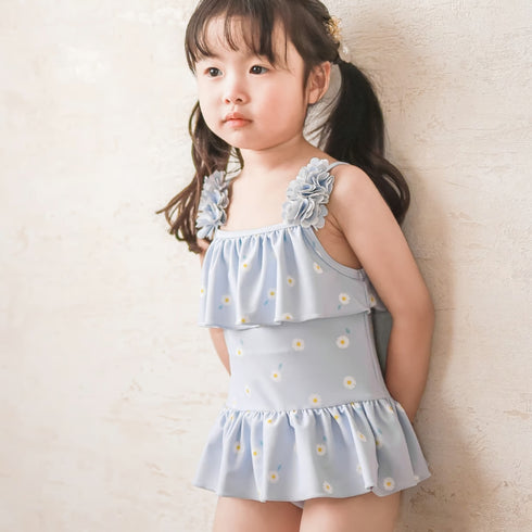 coto cotte お花モチーフ ワンピース 水着 722-460051 キッズ ベビー 80cm 90cm 100cm 110cm 120cm 子供用 女の子 コトコト