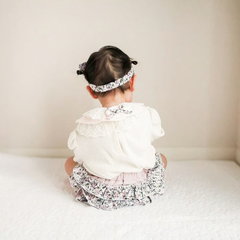 mocmof おめかしギフトセット レース ベビーフリル3点セット 622-466081 モクモフ