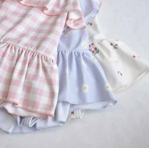 coto cotte お花モチーフ ワンピース 水着 722-460051 キッズ ベビー 80cm 90cm 100cm 110cm 120cm 子供用 女の子 コトコト