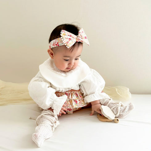 mocmof おめかしギフトセット レース ベビーフリル3点セット 622-466081 モクモフ