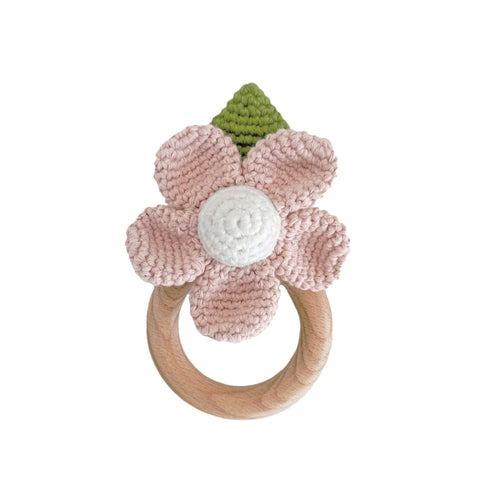 The Blueberry Hill クロシェットラトル お花のラトル 歯固め ブルーベリーヒル