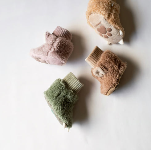 mocmof ぬいぐるみブーティ アニマル どうぶつ ベビー用 ソックス 靴下 ベビーシューズ モクモフ