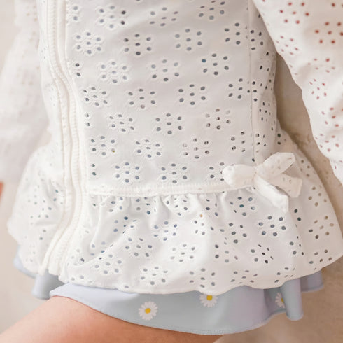 coto cotte レース柄 ラッシュガード 722-460053 水着 キッズ ベビー 80cm 90cm 100cm 110cm 120cm 子供用 女の子 コトコト